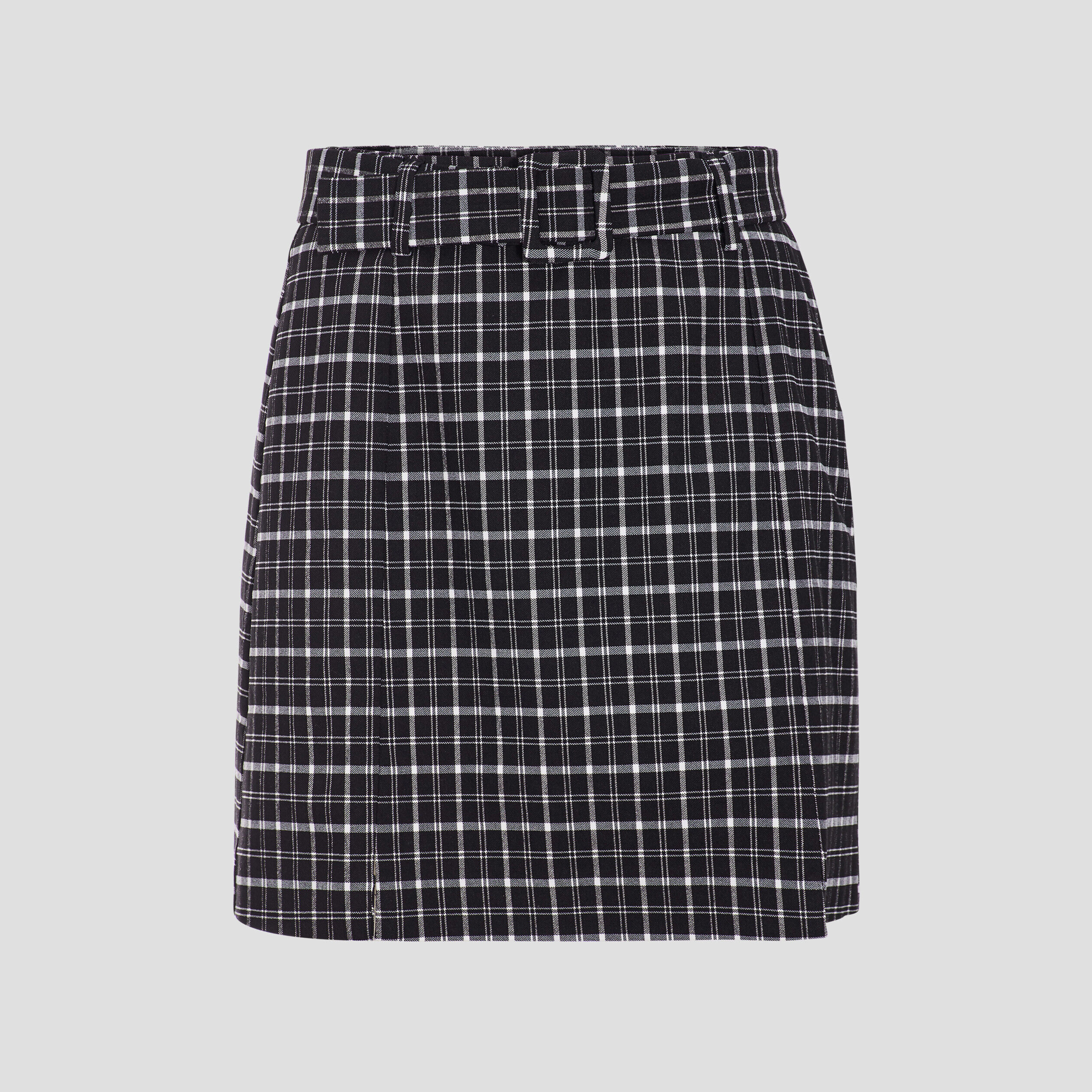 Jupe droite ceinturée noir femme | Cache Cache