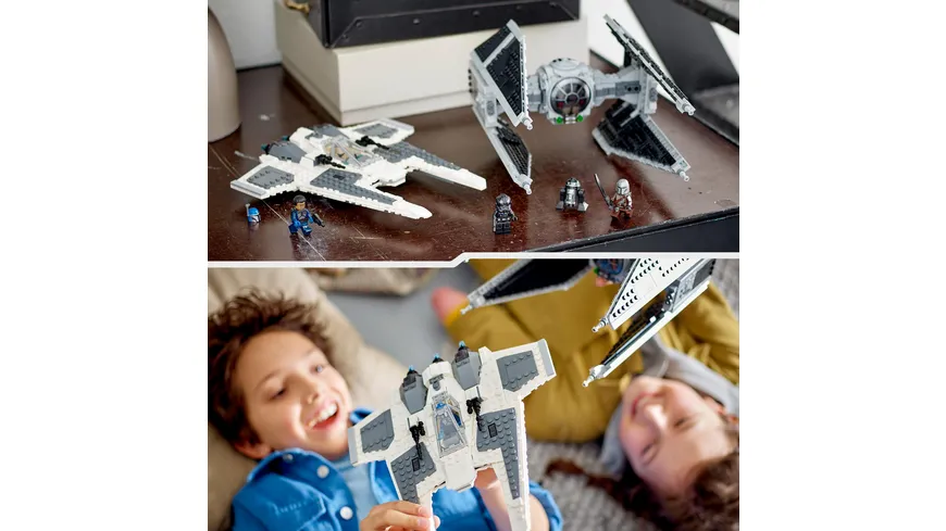 LEGO Star Wars 75348 Mandalorianischer Fang Fighter vs. TIE Interceptor