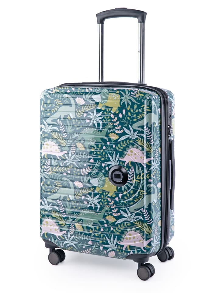 Hauptstadtkoffer Mitte - Handgepäck Bordgepäck-Trolley Koffer, TSA, in DINO FLORAL günstig kaufen S