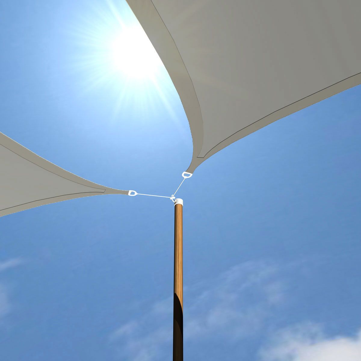 AMANKA 5 x 5 x 5 HDPE Sonnensegel
