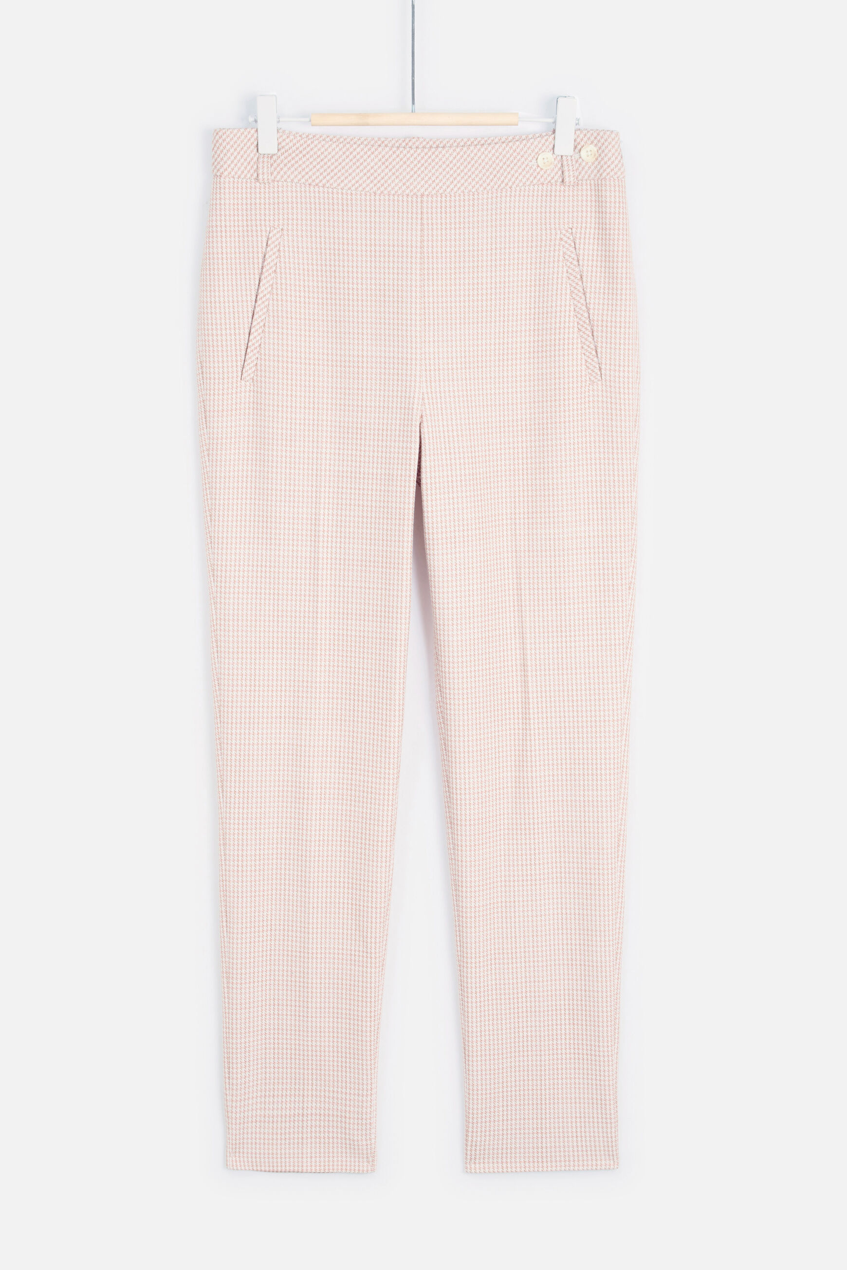 pantalon charles rose saumon femme