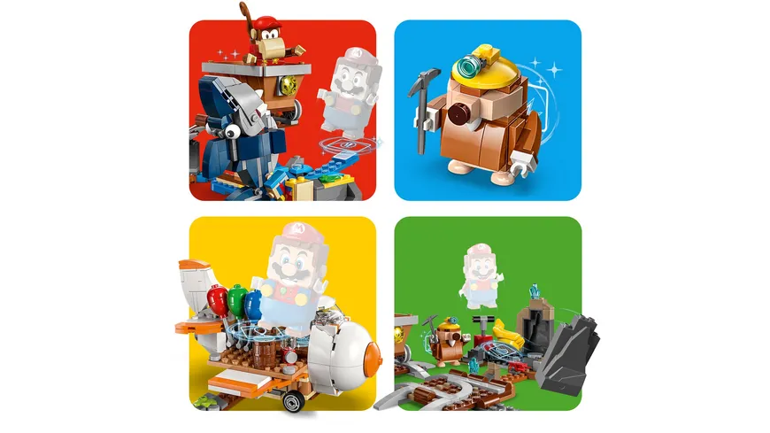 LEGO Super Mario 71425 Diddy Kongs Lorenritt – Erweiterungsset mit Figuren