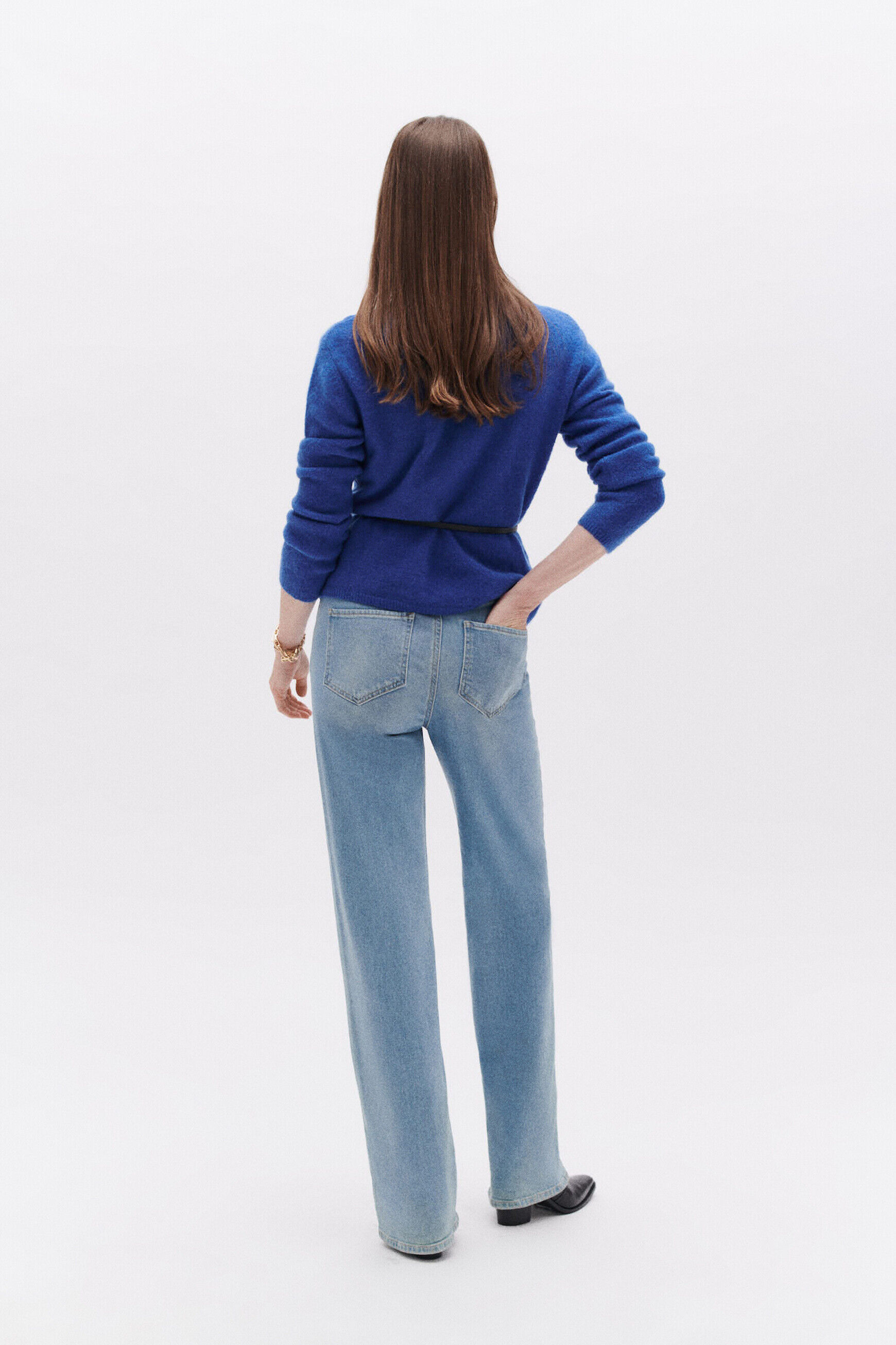 Gilet maurane bleu electrique femme