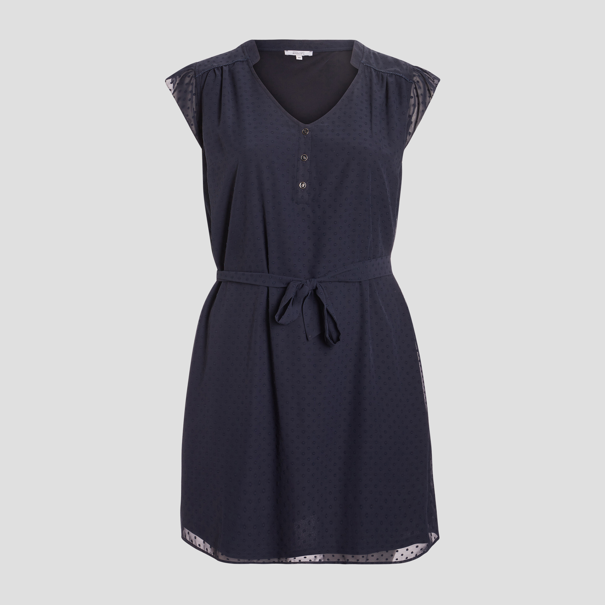 Robe droite sans manches bleu marine femme grande taille | La Halle