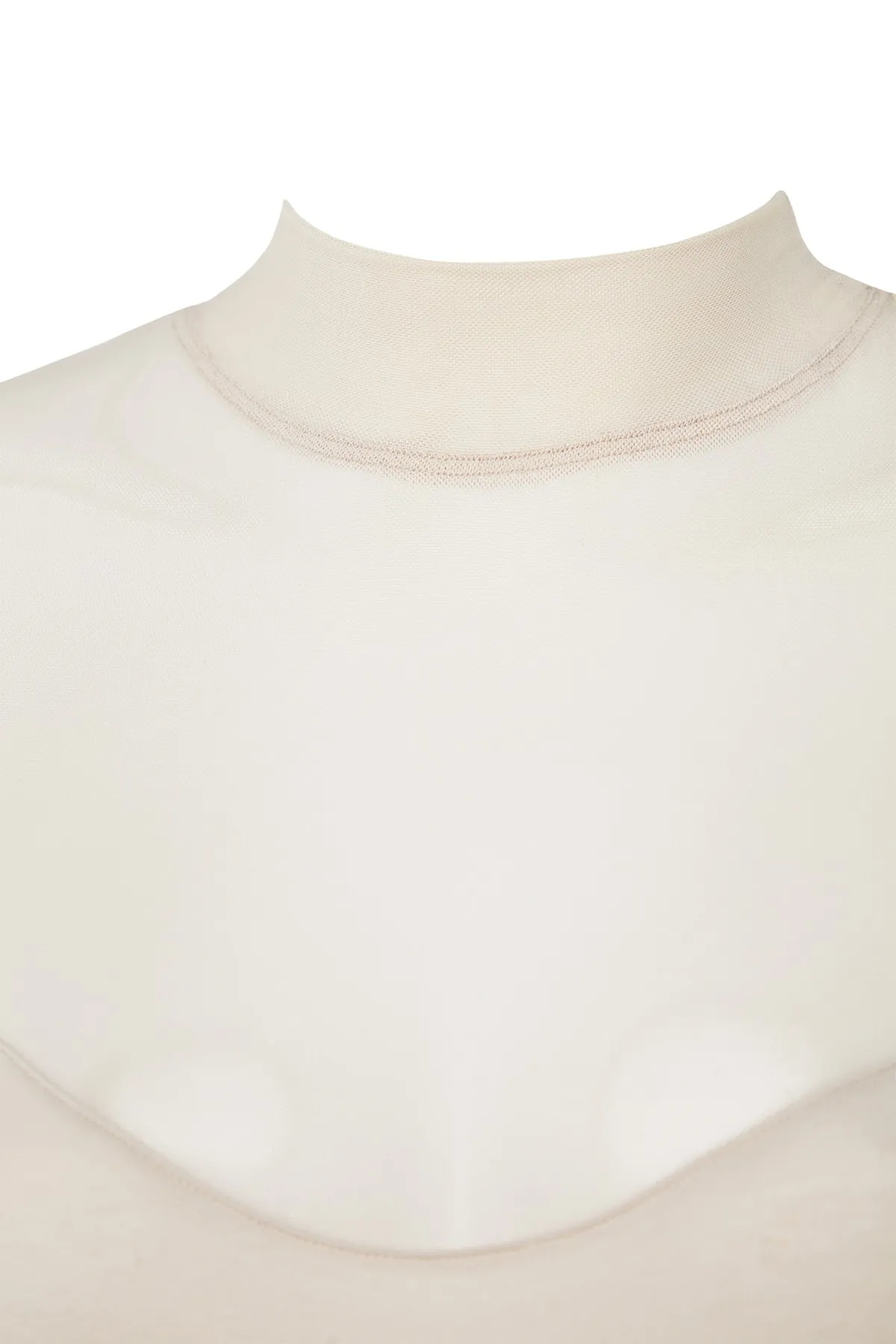 Trendyol Collection  Langarm-Strickbody mit Druckknöpfen aus Baumwolltüll in Steingrau THMAW22BD0135
