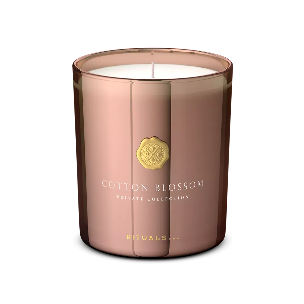 Bougie parfumée de luxe Fleur de coton Private Collection, 360 g