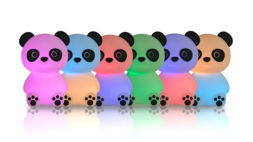 MegaLight LED Kinder Nachtlicht PADDY PANDA RGB dimmbar mit Timer