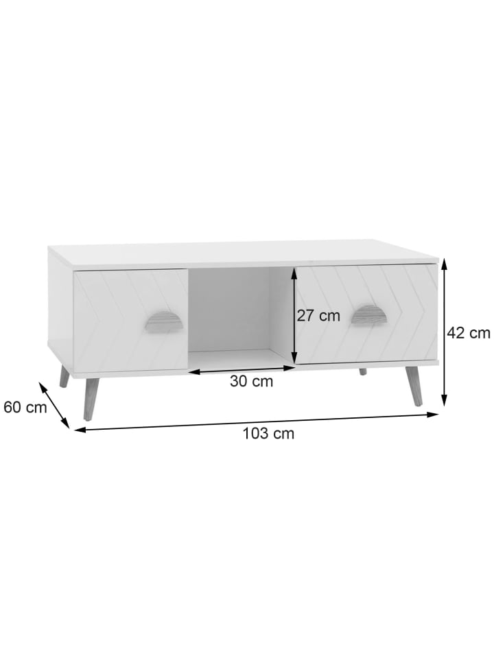 MCW Couchtisch N89, Weiß günstig kaufen onesize