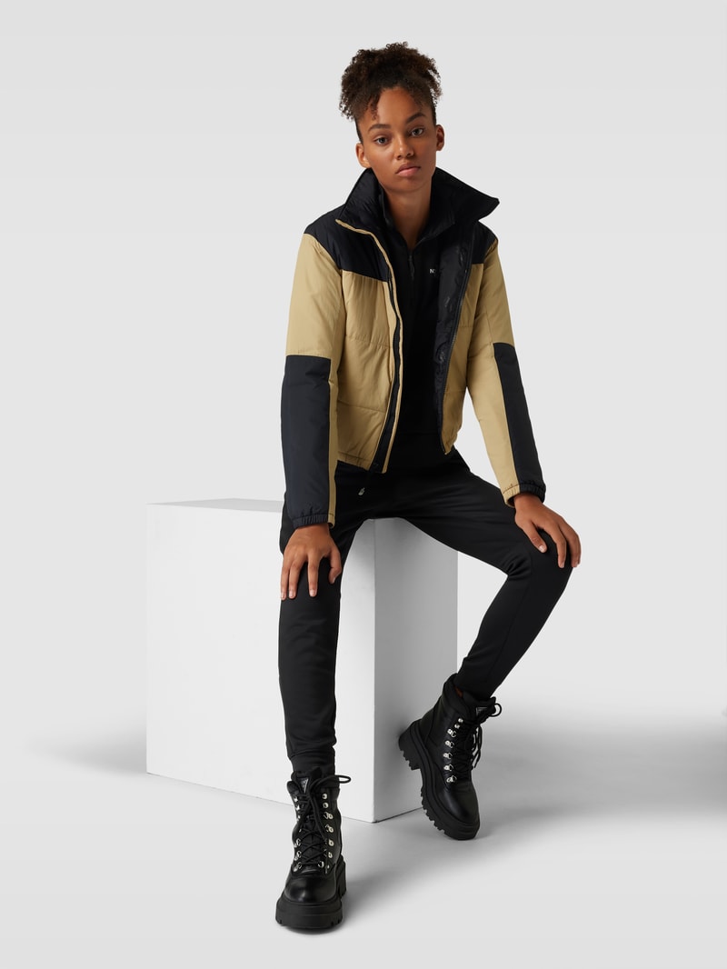 Sweatshirt mit Label-Print Modell 'REAXION' in schwarz