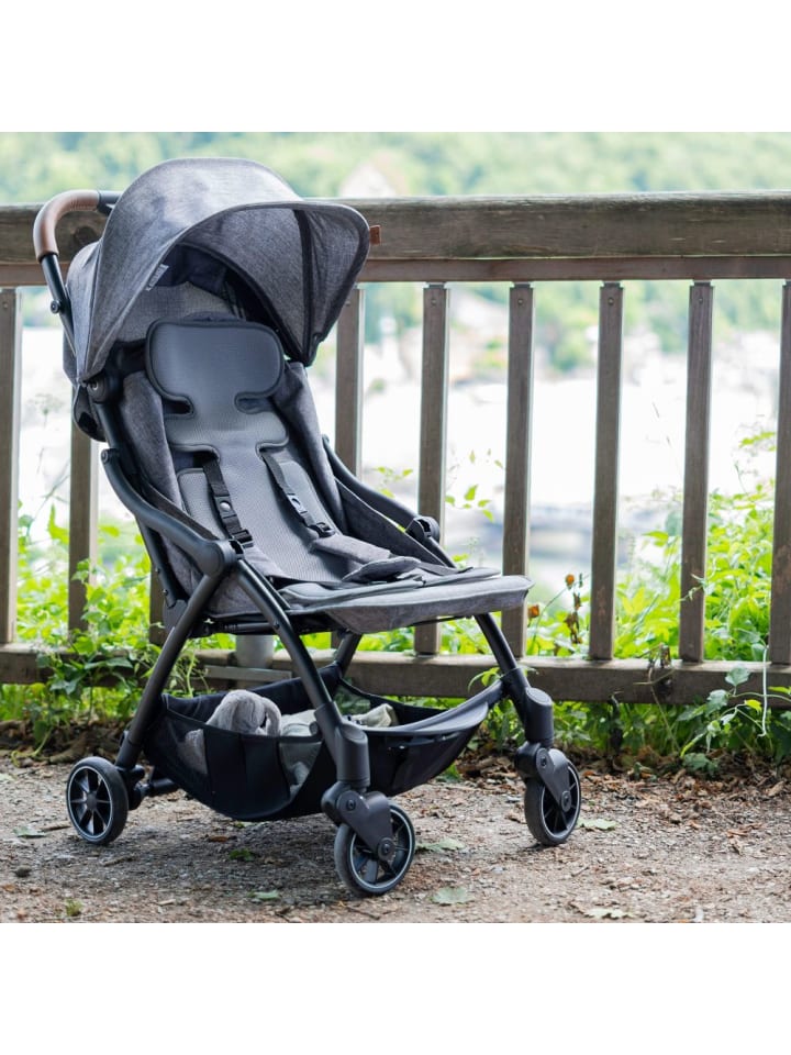 Zamboo Universal Sommer Sitzauflage für Kinderwagen, Buggy in grau,schwarz günstig kaufen onesize
