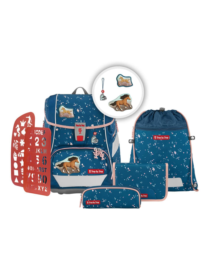 Step by Step 6tlg. Ranzen-Set 2IN1 PLUS in Wild Horse Ronja günstig kaufen onesize