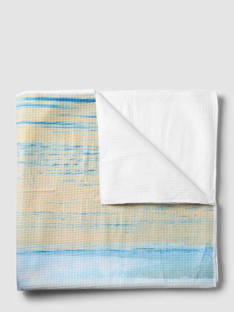 Handtuch mit Motiv-Print Modell 'SEARCH' in sand