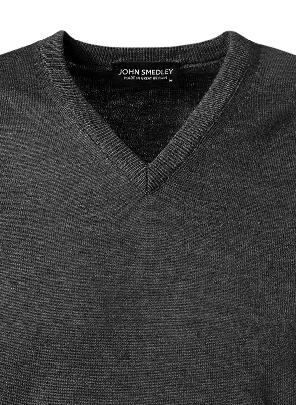 John Smedley, Pullunder, Standard Fit, Merinowolle Extrafein, anthrazit