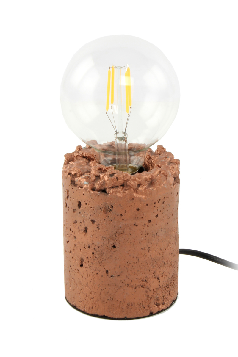 Kayoom Tischlampe Curacao 525 Kupfer