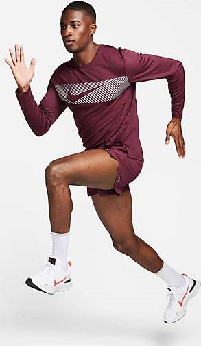 Nike Performance Herren Laufshirt NIKE DRI FIT UV MILER TOP LS FLASH