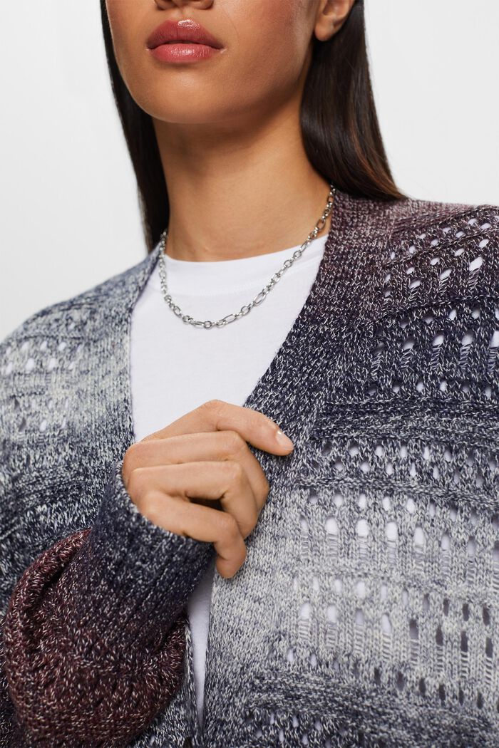 Offen gestrickter Dégradé-Cardigan