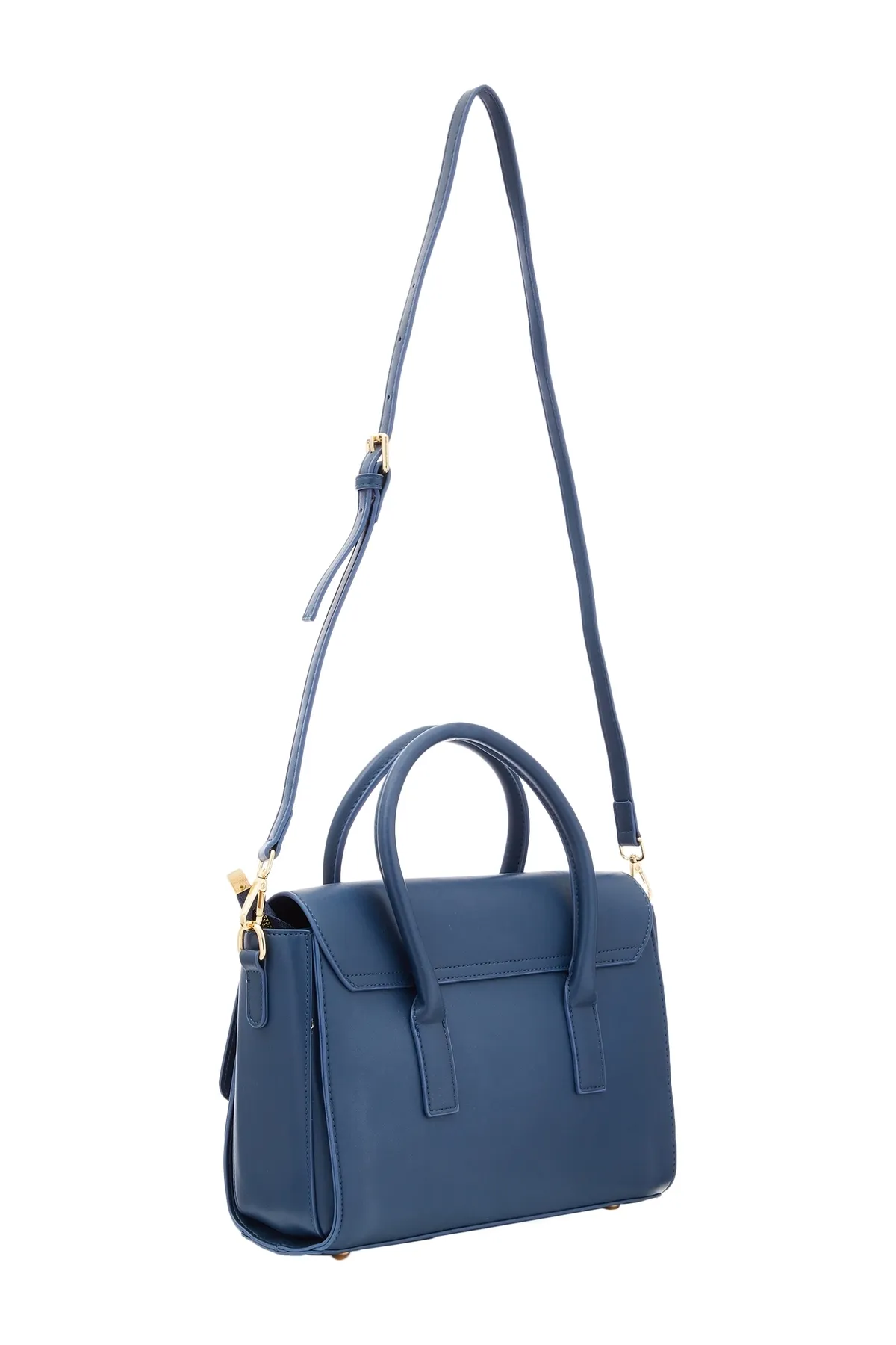 USHA  Handtasche - Blau - Unifarben