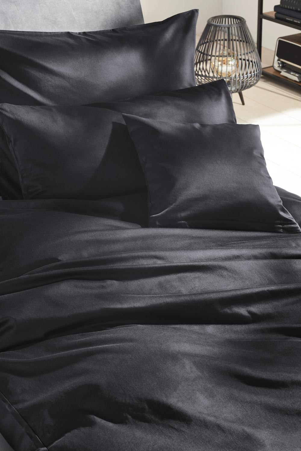 Kissenhülle Luxus schwarz