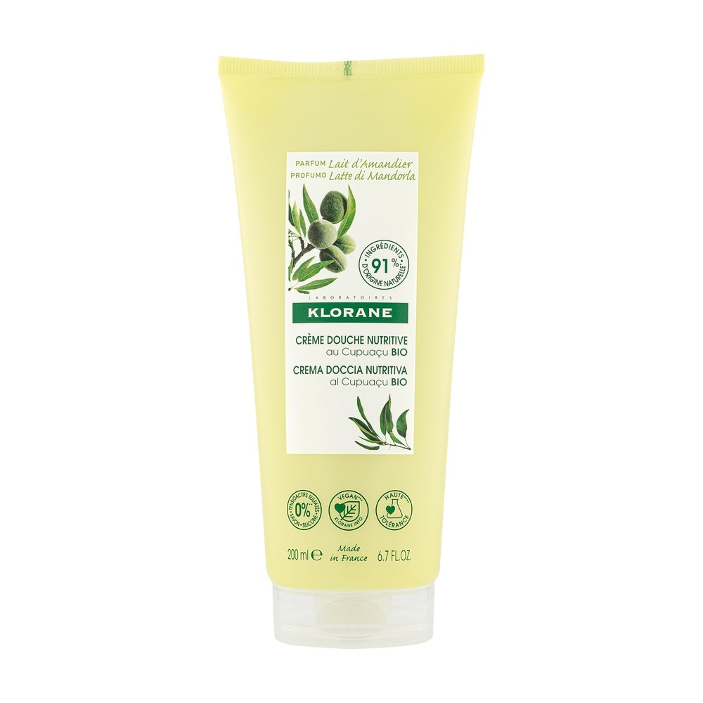 Klorane Lait d'amandier crème de douche 200ml Crème de douche