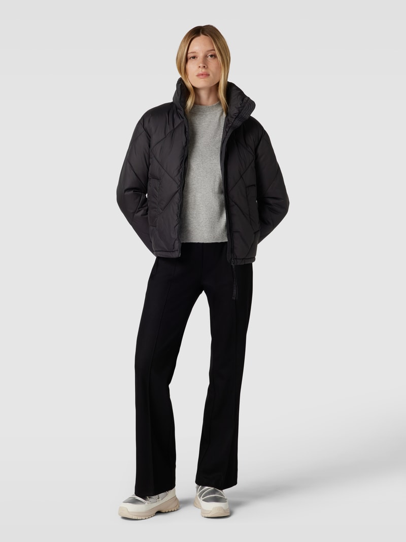 Steppjacke mit Stehkragen Modell 'Bomina' in schwarz
