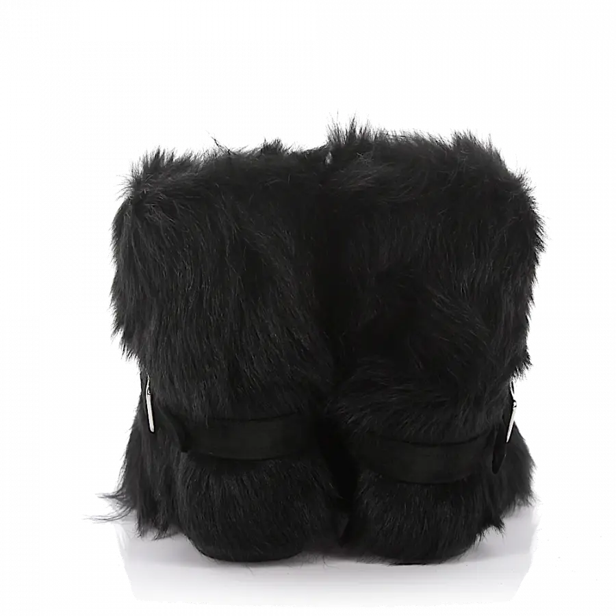 Gianvito Rossi - Keilstiefeletten G05781 Veloursleder Lammfell - schwarz