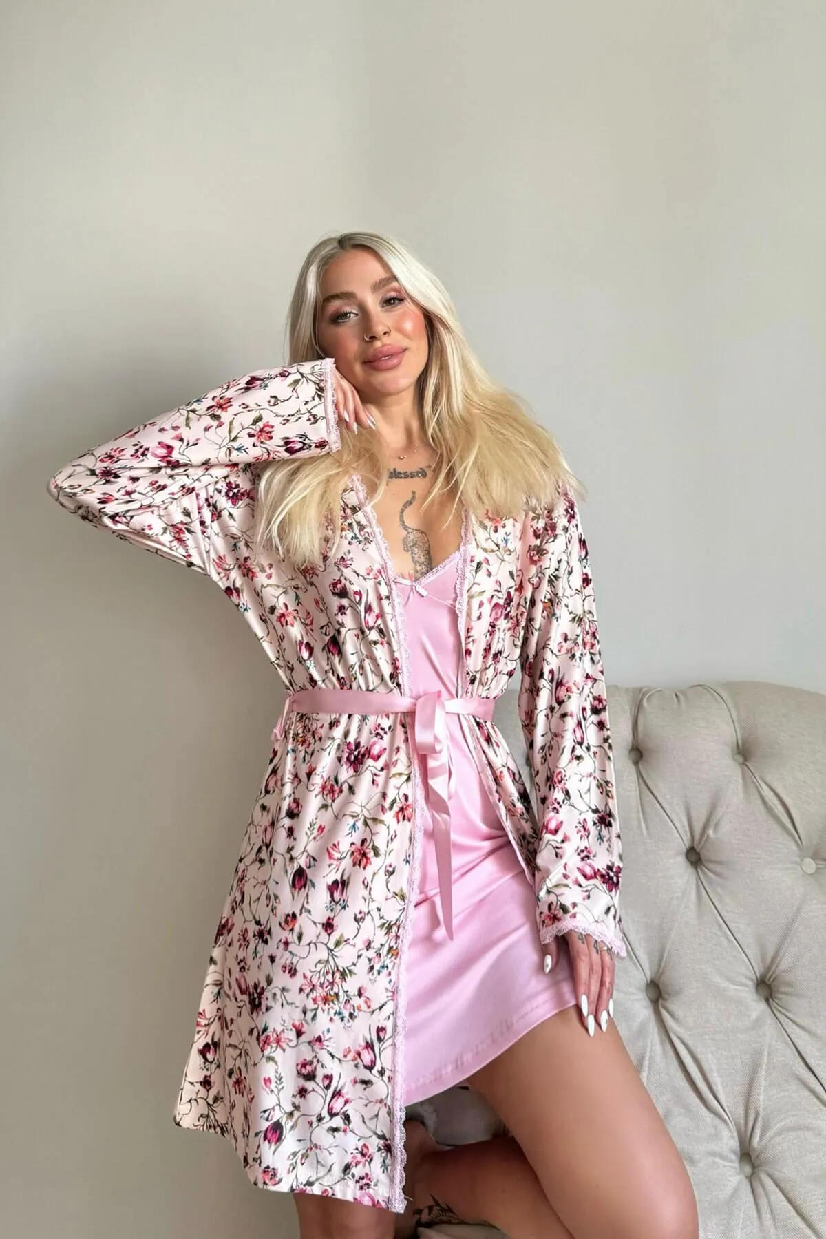 Pijamaevi  Pyjama set - Dunkelblau - Unifarben
