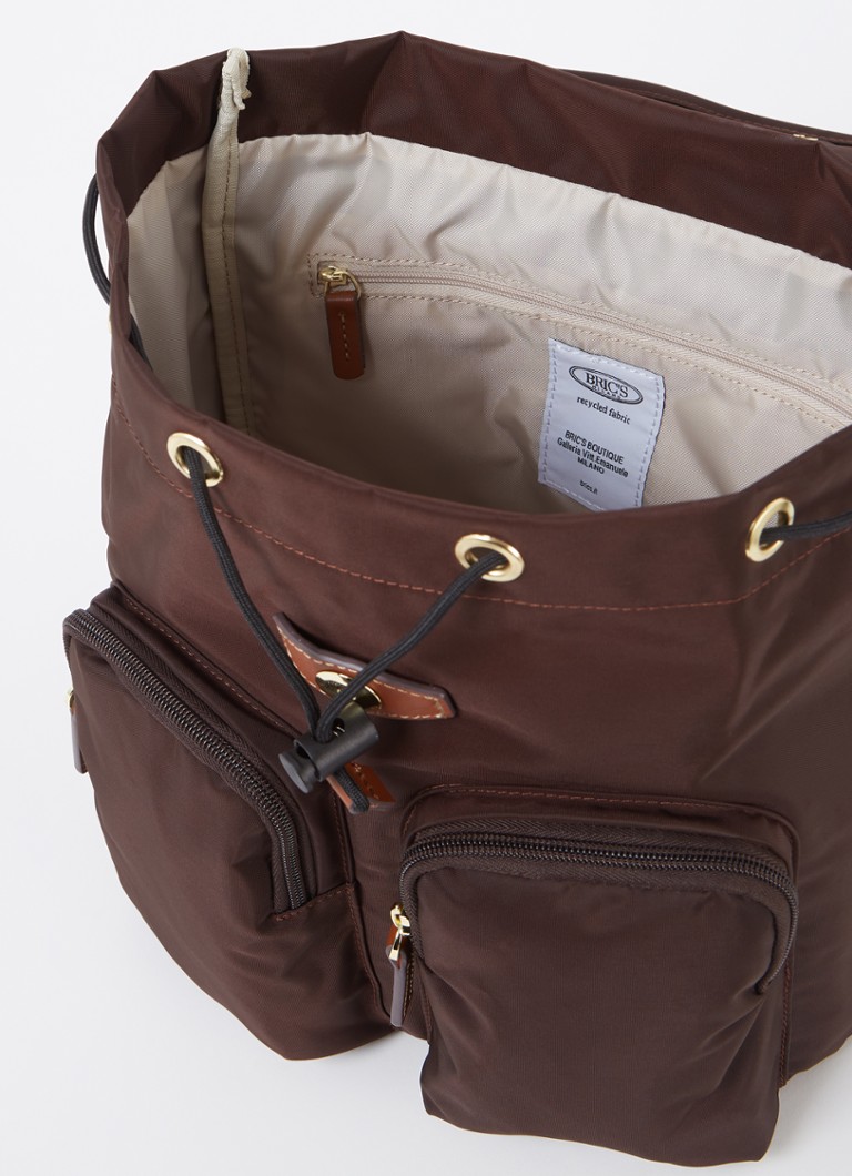 Bric's City Piccolo backpack with leather details
