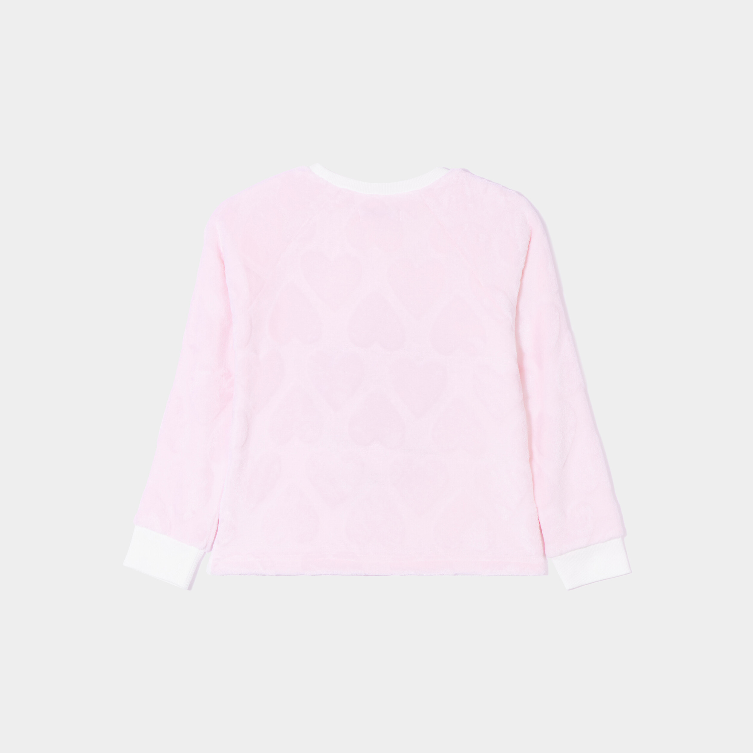 Ensemble pyjama pantalon pilou 3 pièces rose poudrée fille | La Halle