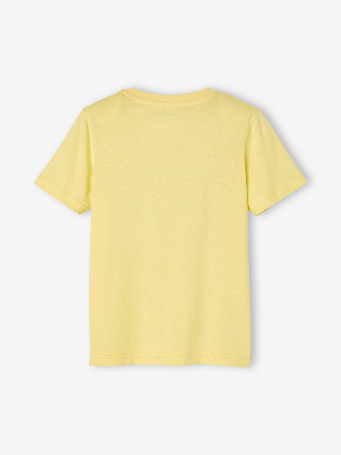 T-shirt imprimé Basics garçon manches courtes ocre
