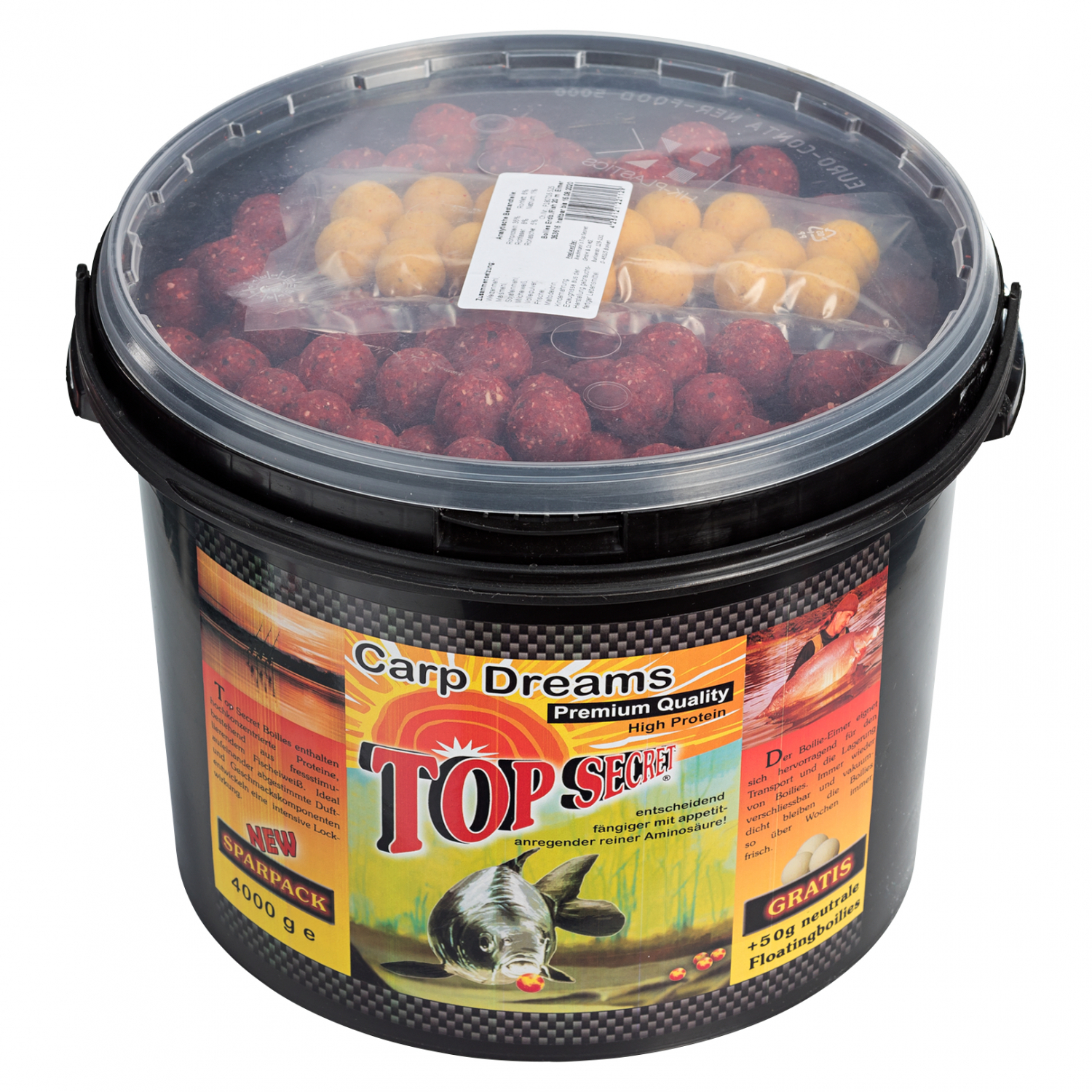 Top Secret Boilies + 50 g Floaters gratis