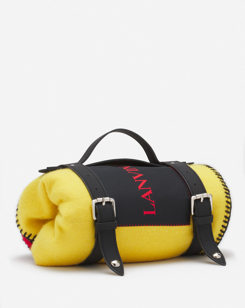 COUVERTURE AIGLE LANVIN X FUTURE EN LAINE AVEC SANGLE