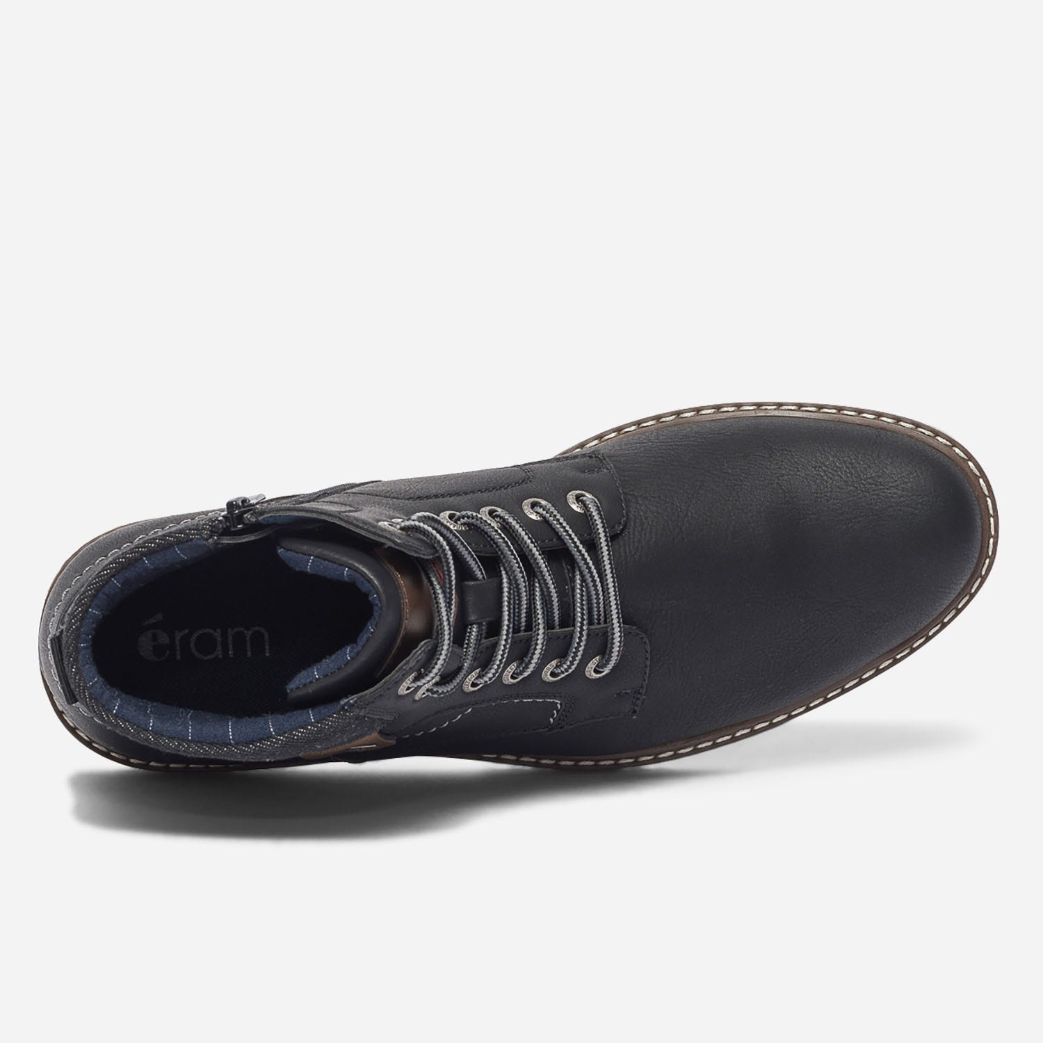 Boots noir à lacet
