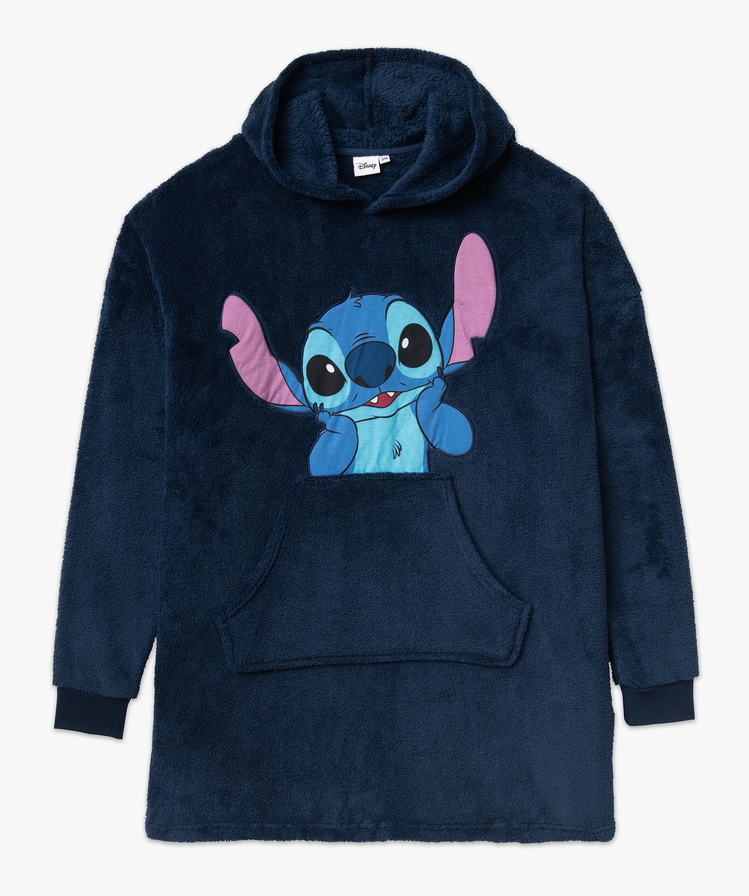 Chemise de nuit XXL à capuche motif Stitch femme - DS bleu fonce | GEMO