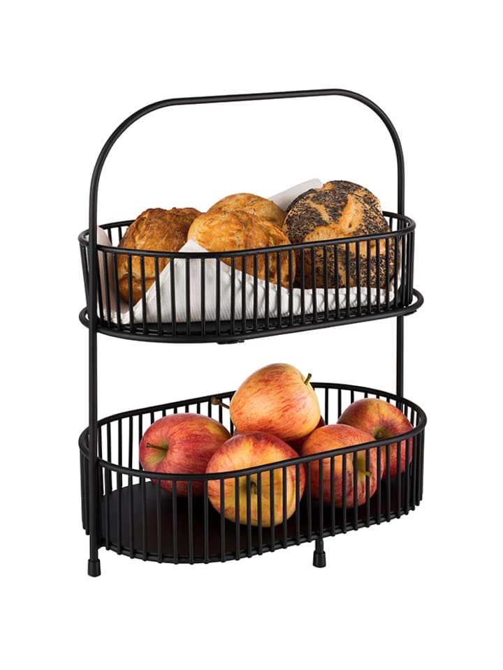 APS Etagère in Schwarz/Braun 31 x 17 cm, H: 37,5 cm  günstig kaufen onesize