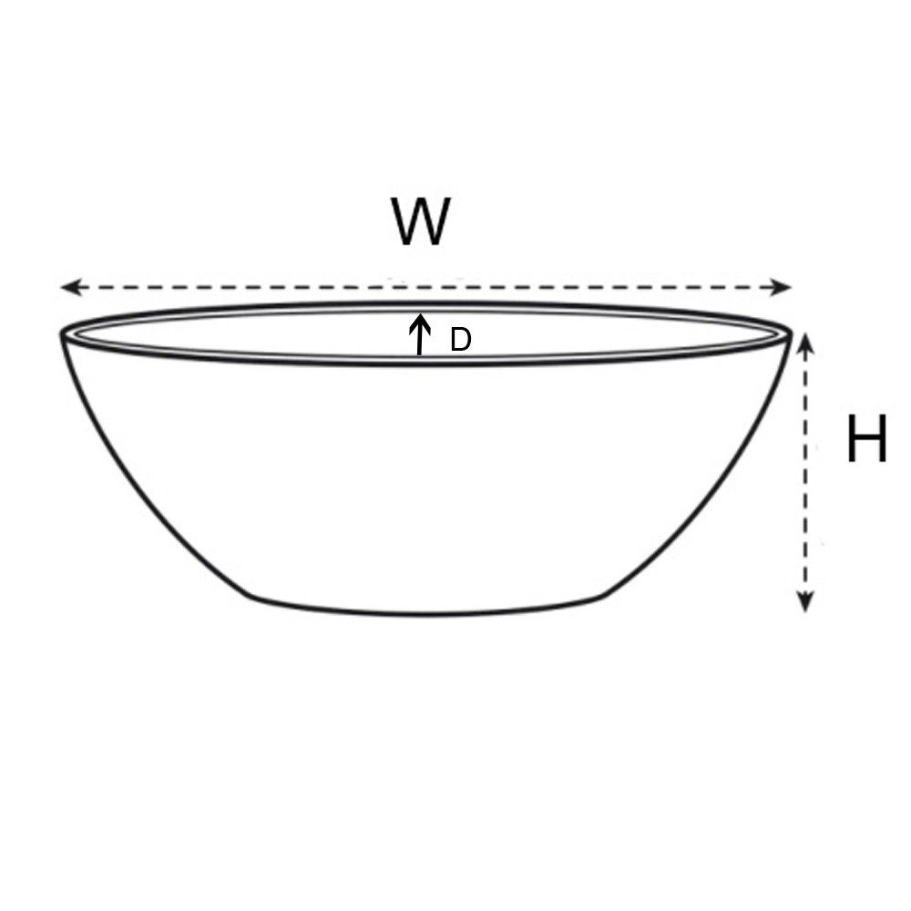 Elho Übertopf Brussels Diamond oval 20 cm - 46 cm