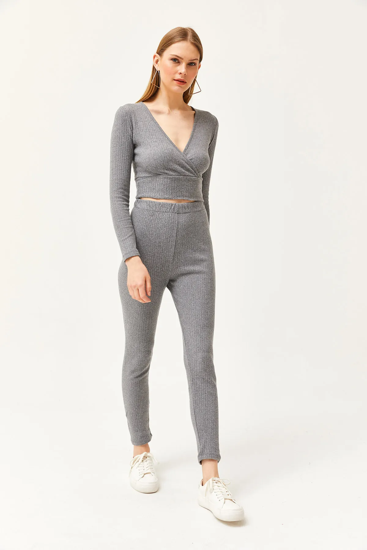 Olalook  Damen-Anzug mit geräucherter Unterseite, Strumpfhose, Oberteil, zweireihig, Bluse und Kapuze, TKM-19000261