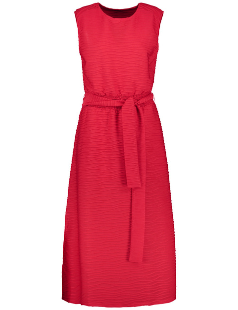 Ärmelloses Kleid aus Struktur-Jersey