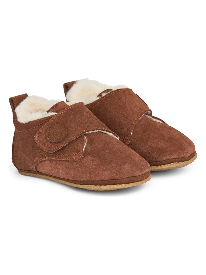 Wheat Leder-Hausschuhe 