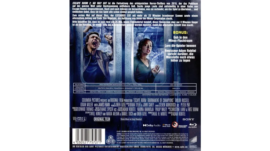 Escape Room 2: No Way Out  (Kinoversion und Extended Cut)