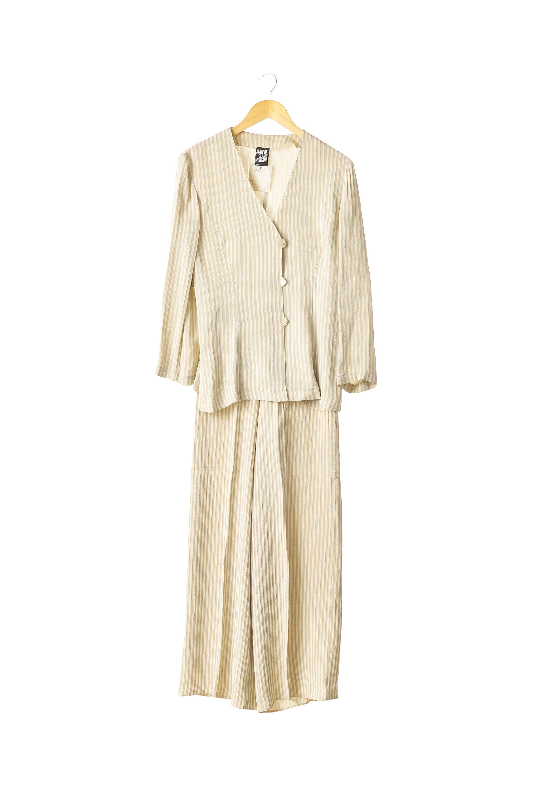 State Of Claude Montana Ensembles Pantalon Femme couleur beige