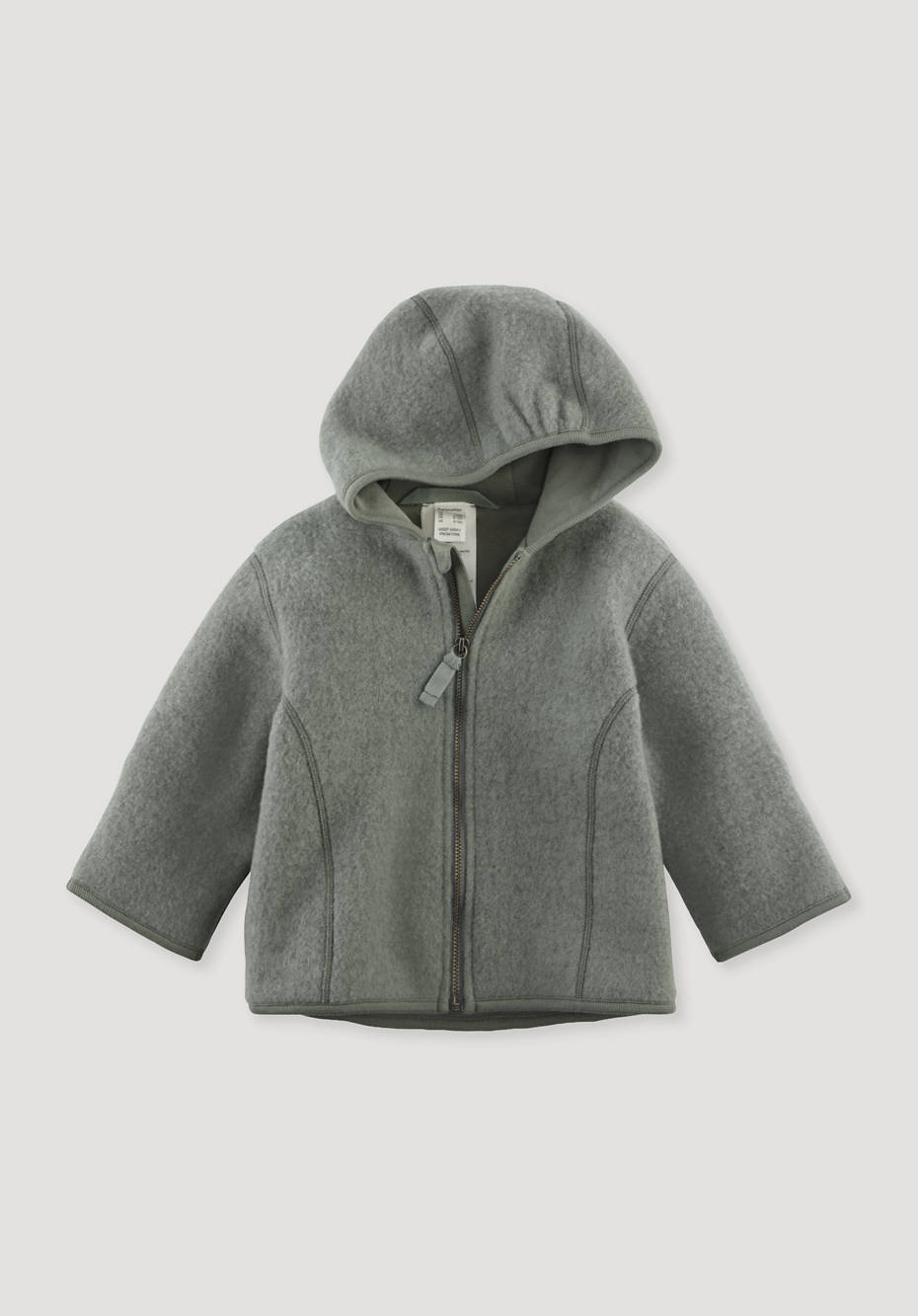 Wollfleece-Jacke aus reiner Bio-Merinowolle