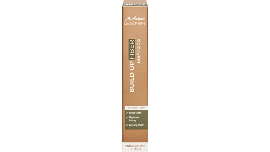 M. Asam® MAGIC FINISH Mascara Build Up Fiber 13 ml deep black