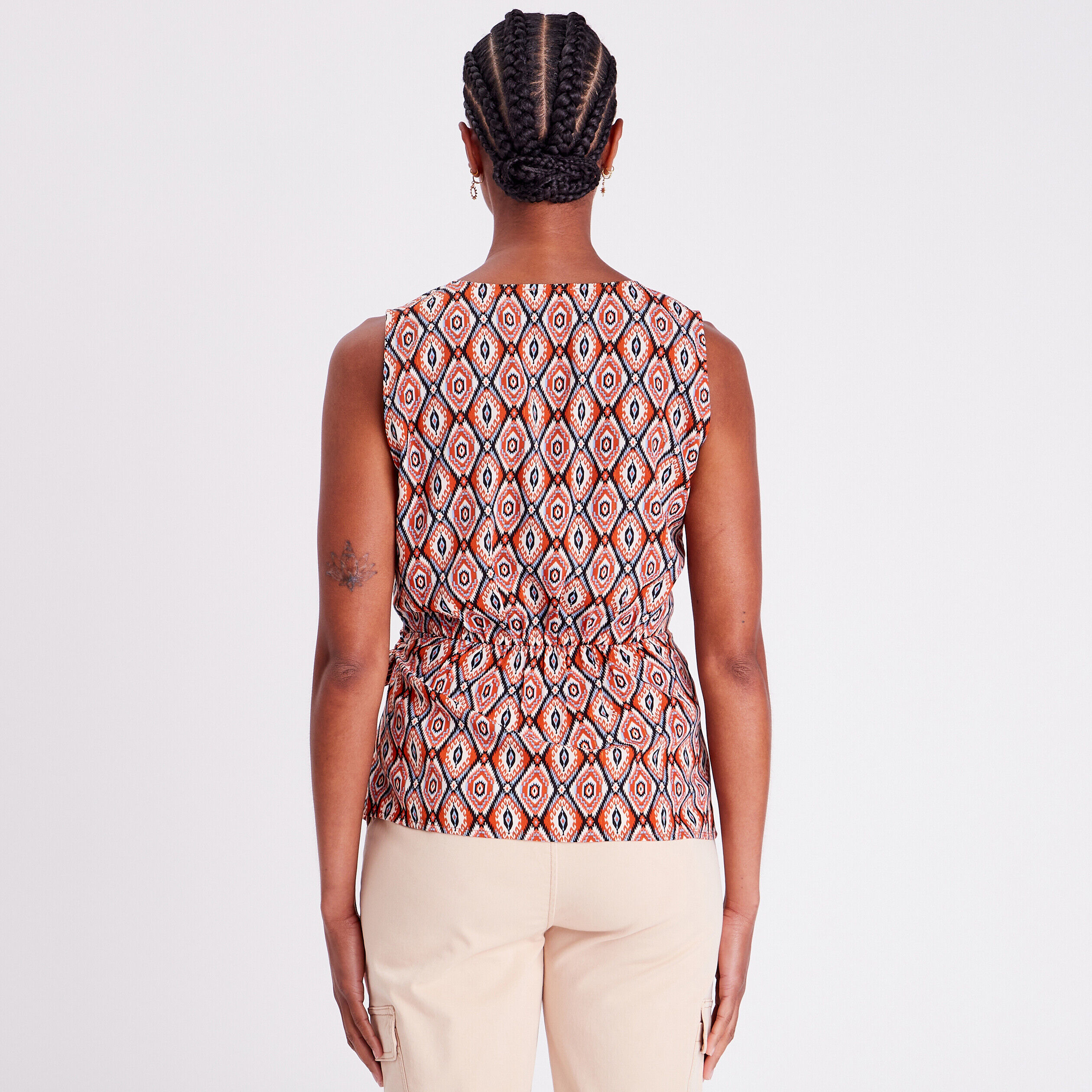 Blouse sans manches beige femme | Cache Cache