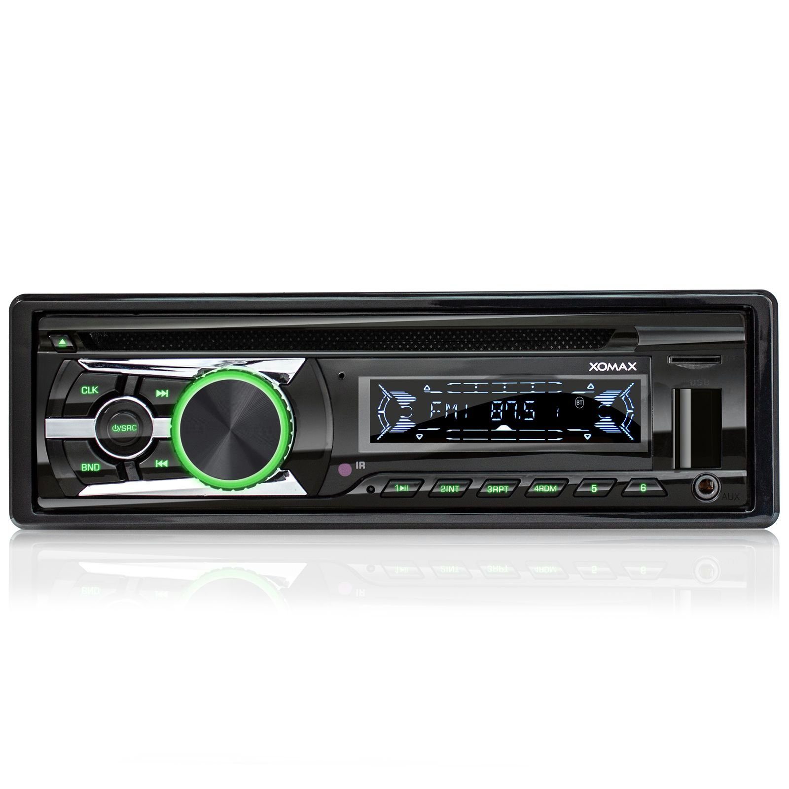 XOMAX XM-CDB623 Autoradio mit CD Player, Bluetooth, USB, SD, AUX-IN, 1 DIN Autoradio
