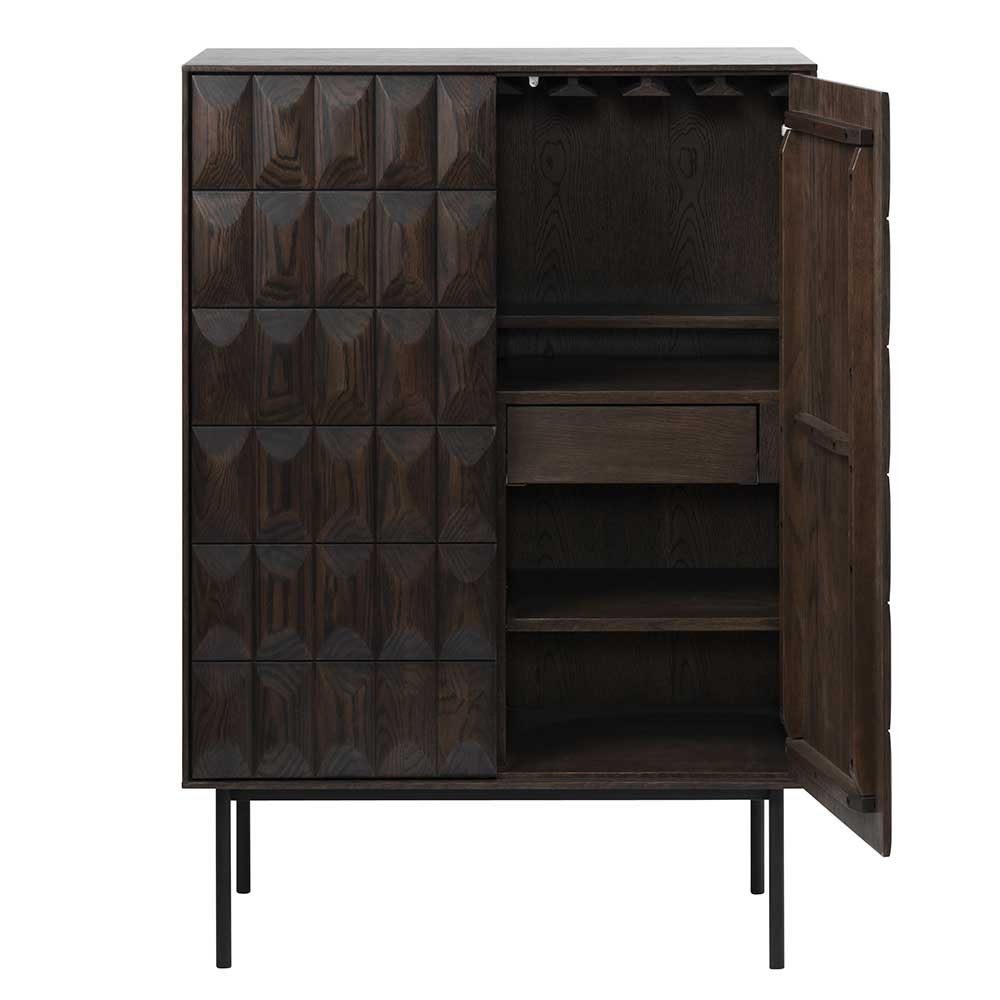 Pharao24 Barschrank Habiba aus Massivholz