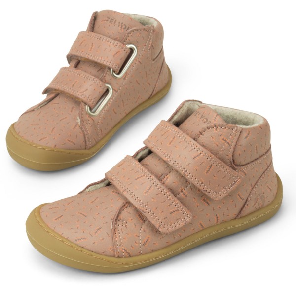 Telyoh bare ~ MidCut Leder Klettschuh Wollfleece ~ Feather