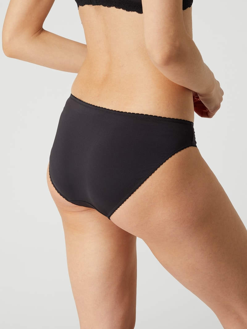Slip aus Mikrofaser in schwarz