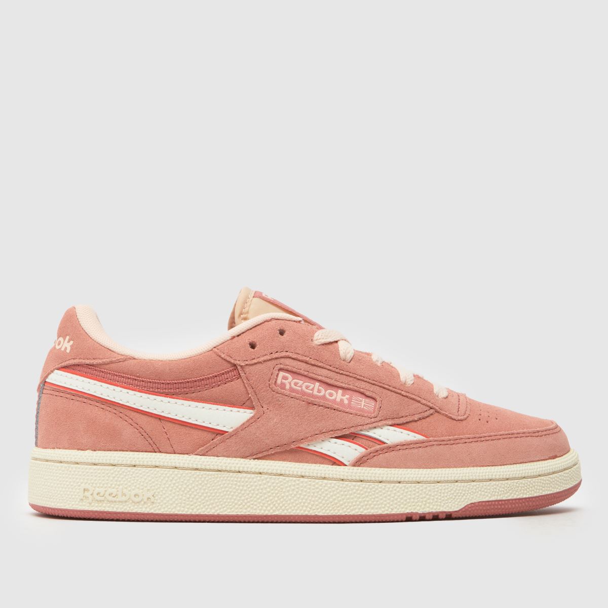 Reebok Club C Revenge – Vita och rosa träningsskor