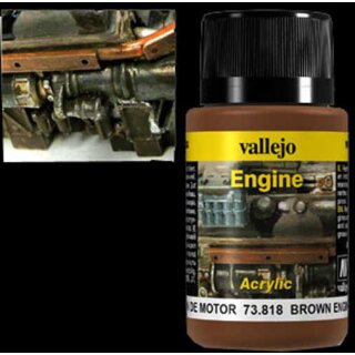 Vallejo Weathering Effects Engine Effect Brown Engine Soot 40 ml
