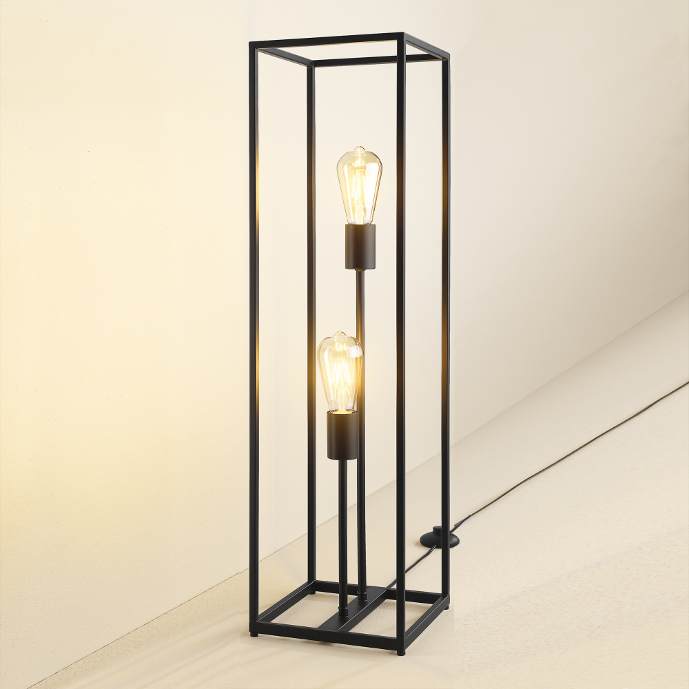 Stehleuchte 2flg. Hamper schwarz